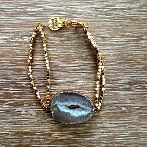 Kinsey Armelle Gold Crush Bracelet